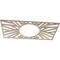 Ekena Millwork Hoover Wood Fretwork Pierced Ceiling Medallion, Birch, 38"W x 19"H x 14 1/4"ID x 3/8"T CMWP38X19X0375HOBI - alternate 2